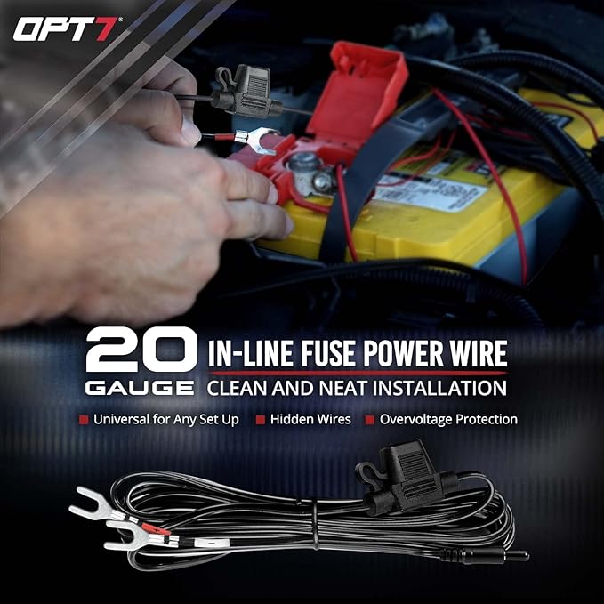OPT7 Aura Engine Bay RGB LED Light Kit with Remote Control, 4 pc 12" Waterproof Under Hood Light Strips, Multicolor Mode, Exterior Neon Accent Lighting for Cars Trucks SUVs Vans, Universal Car Décor
