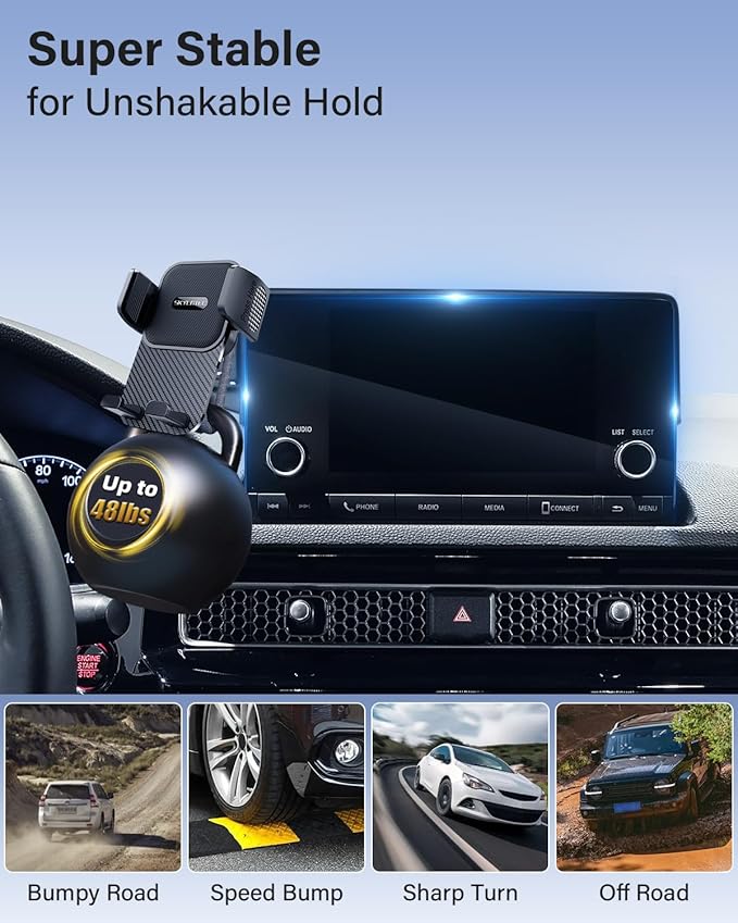 SKYLOTEC Phone Mount for Honda Accord 2023-2026 Accessories 12.3-Inch Screen, Automobile Cradles Accord Phone Holder, Cell Phone Base Not Block Air Vent (Not Fit for LX/EX/SE)