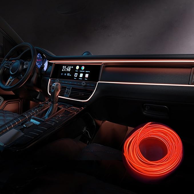 Car Interior Lights for BMW X3 E83 F25 F97 G01 G45 G48 20i 20d 30i 30d 30e M40i M40d X3M iX3 LED Car Interior Atmosphere Lamp Car Ambient Lighting Kits,Red