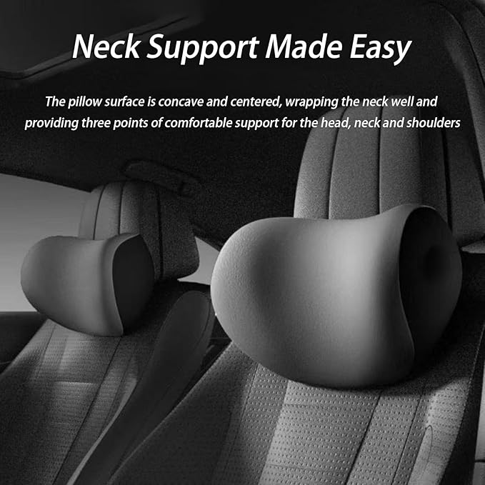 Car Lumbar Support Pillow and Car Neck Pillow Kit for Chevrolet Captiva 2018-2021 2022 2023 2024 2025 2026, Car Seat Neck Back Rest Pillows, Ergonomic Car Seat Headrest & Lumbar Cushion