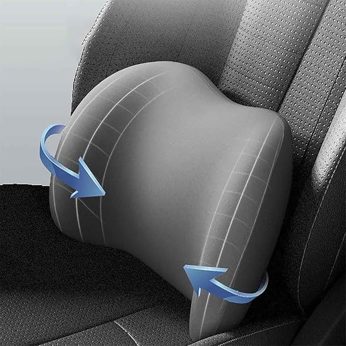 Car Back Support Neck Pillow for Subaru Crosstrek 2012-2025, Comfortable Soft Car Seat Headrest Neck Rest Cushion Lumbar Support Pillow with Adjustable Strap, Brown