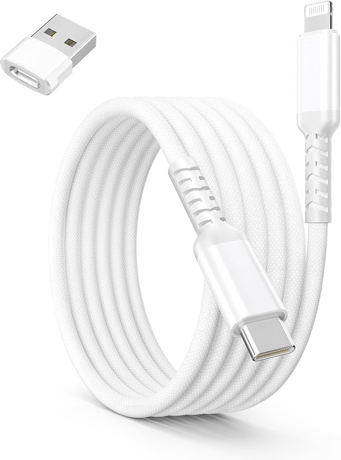 Basesailor i Pad 8 9 8th 9th USB C to Lightning Charger Cable 3.3FT,USB Type C Fast Car Charging Power Cord with USB A Adapter for Apple iPhone 14 13 12 11 Mini Pro Max Plus,XS XR X 8 7 6 Plus 5 SE