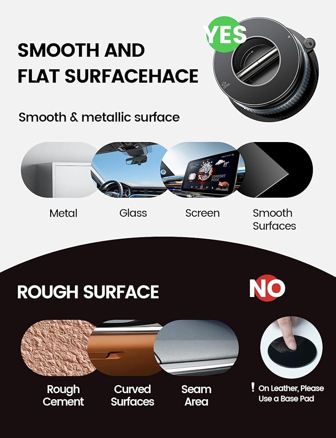 Lamicall Car Phone Holder - [70 LBS Strongest Suction] for Magsafe Car Mount, 360° Suction Cup Phone Mount Dashboard Windshield Vacuum Magnetic Phone Holder for Car fit iPhone 17/16Pro Max Mothers Day