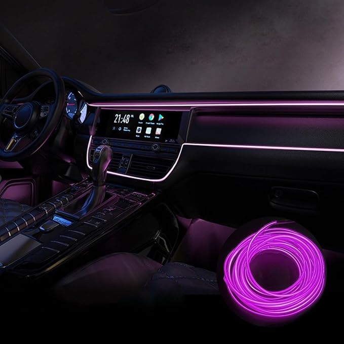 Car Interior Lights for Mercedes Benz SL-Class W198 W121 W113 R107 R129 LED Car Interior Atmosphere Lamp Car Ambient Lighting Kits,Purple