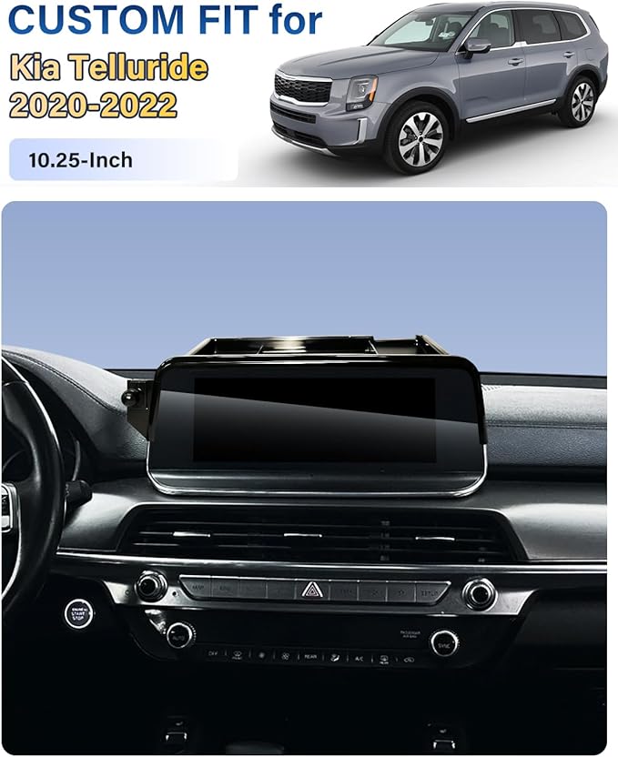 Phone Holder for Kia Telluride 2020-2022 Accessories 10.25-Inch Screen Fixed Clip, Car Magnetic Phone Mount Compatible with MagSafe, Strong Magnets Wireless Charger Telluride Cell Phone Mount Base