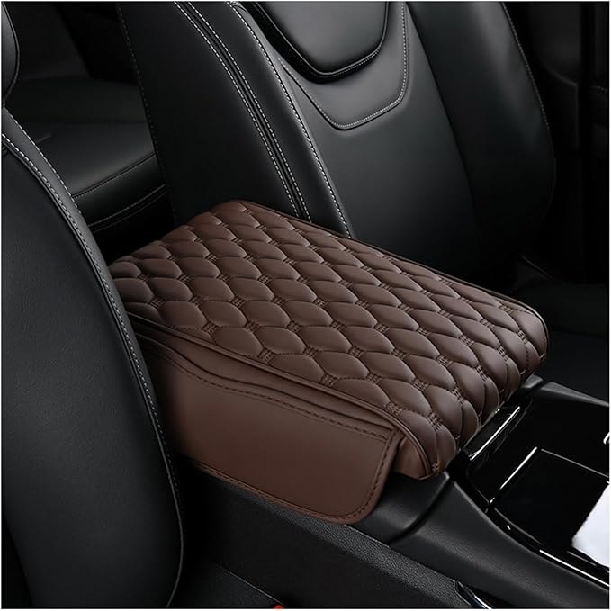 Car Center Console Cover for Toyota Venza 2008-2015 2021 2022 2023 2024 2025, Thick Armrest Cushion Pad with Side Storage Pockets, Center Console Protector, Arm Rest Cover