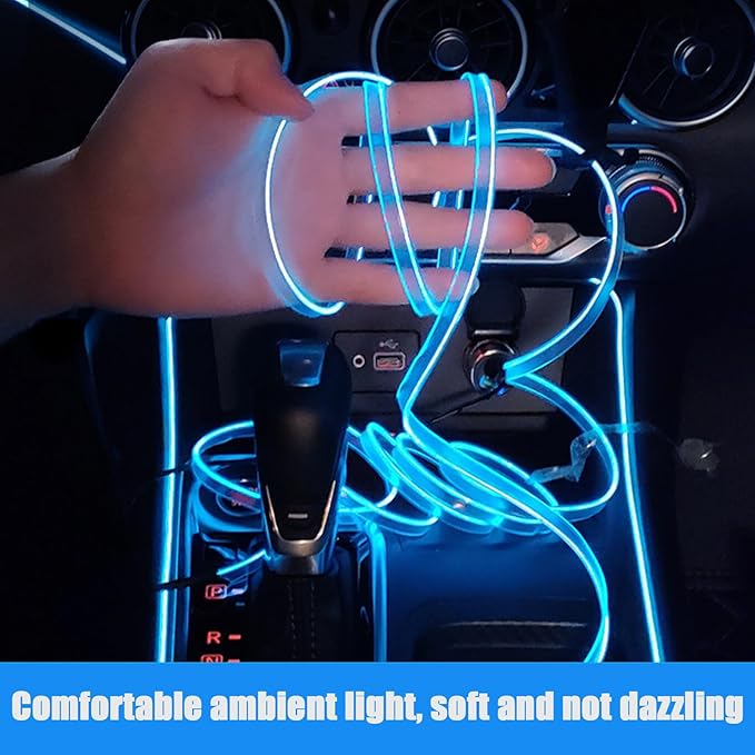 Car Interior Lights for Mercedes Benz SL-Class W198 W121 W113 R107 R129 LED Car Interior Atmosphere Lamp Car Ambient Lighting Kits,Blue