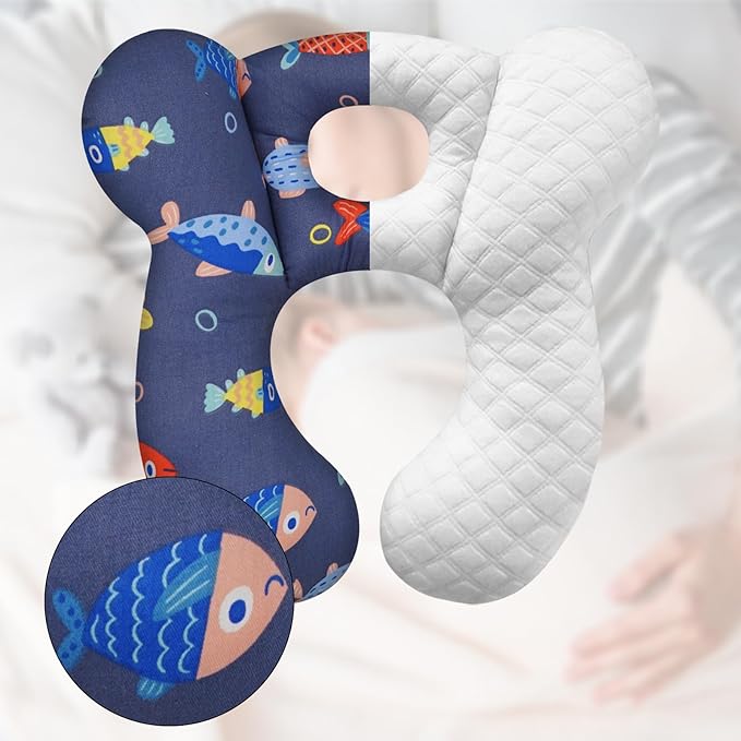 Baby Travel Pillow, Infant Kid's Cushion Soft and Skin Friendly for Car Seat, Pushchair and Stroller (Style G)