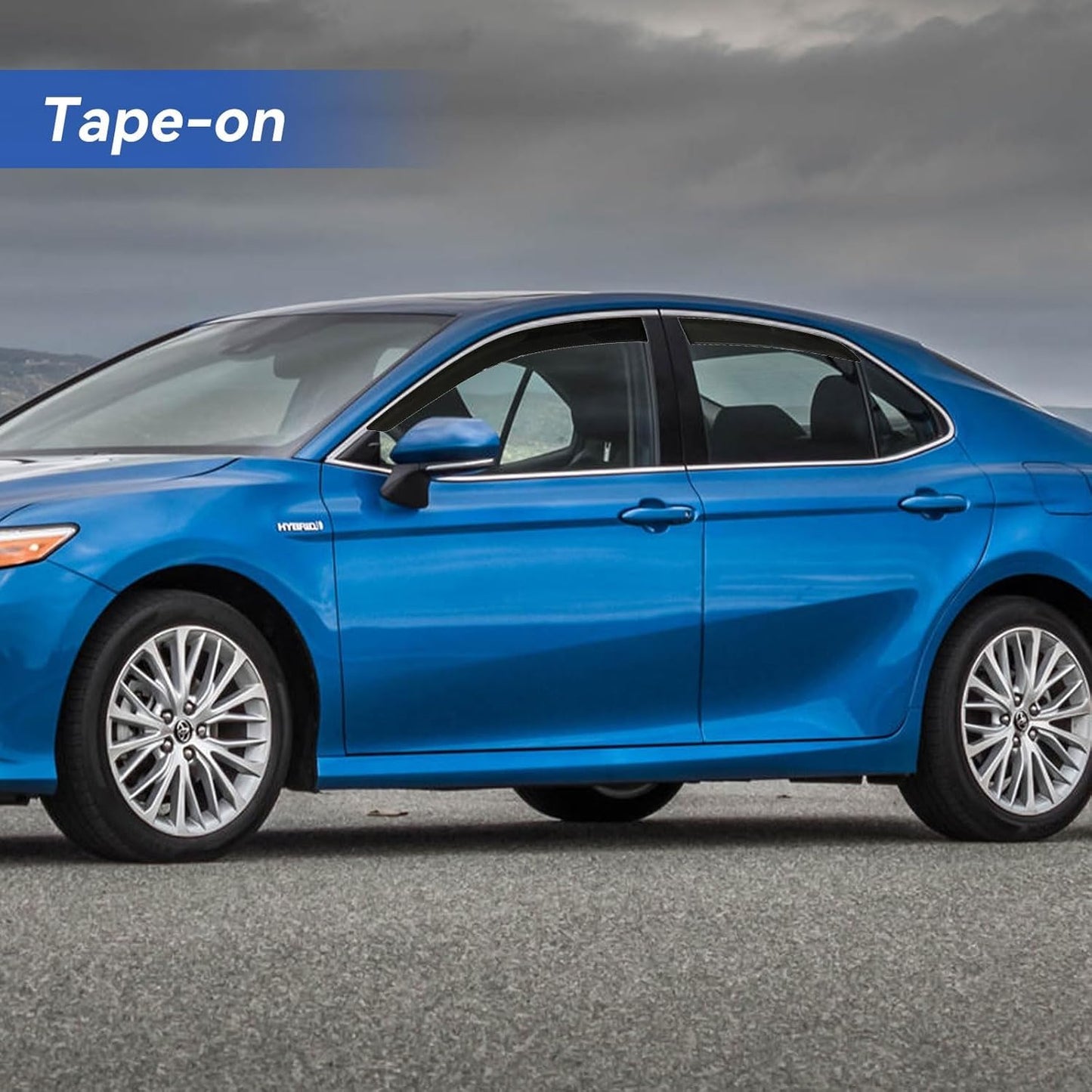 Window Visors Rain Guards for 2018-2024 Toyota Camry, Out-Channel Window Vent Wind Deflectors Visors Shades for Camry 18-24