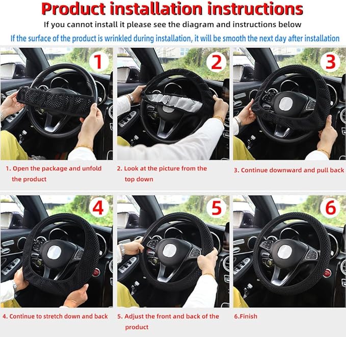 Hiflyer Car Steering Wheel Cover Women & Men, Universal 14.5-15 Inch Steering Wheel Covers, Soft Microfiber Car Wheel Cover Car Stuff Car Accessories Interior (Violet)