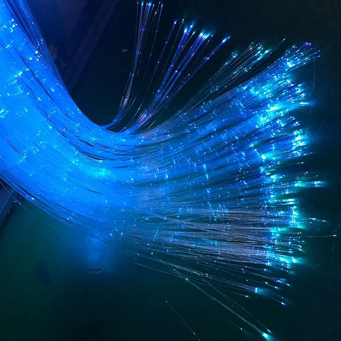 Ultra-Bright PMMA Plastic End Glow Optical Fiber Light for Fiber Optic Star Ceiling Light lamp Starlight Headliner kit for car Home(0.039in diameter/4921ft Per roll)