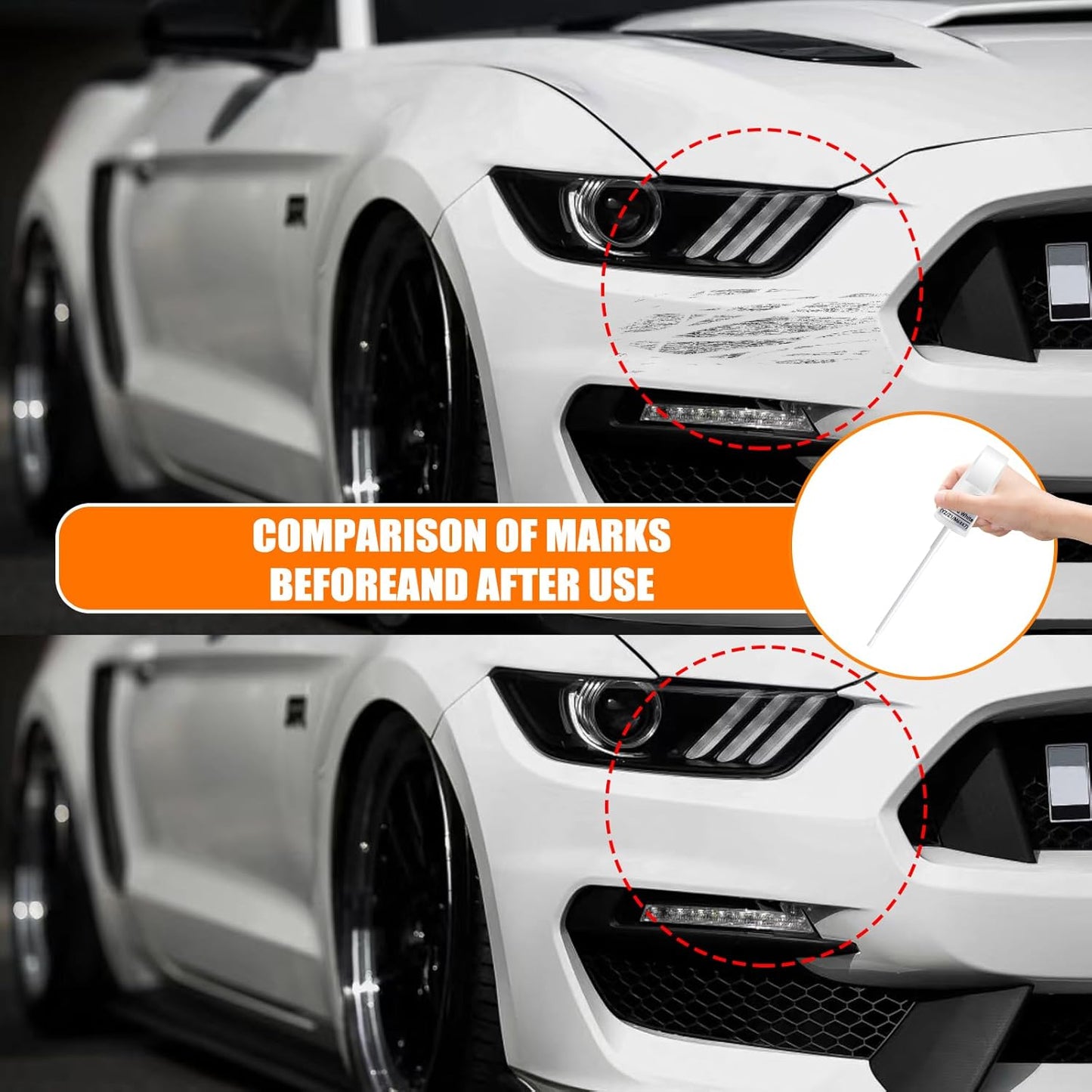 N1 Blue Jeans Metallic Touch Up Paint for Ford, Car Paint Pen Scratch Repair Two-In-One Touch Up Paint, Premium Car Scratch Remover for Deep Scratches