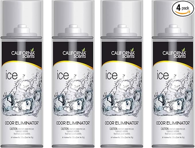 California Scents Car Fogger and Odor Eliminator (4 Packs, Ice)