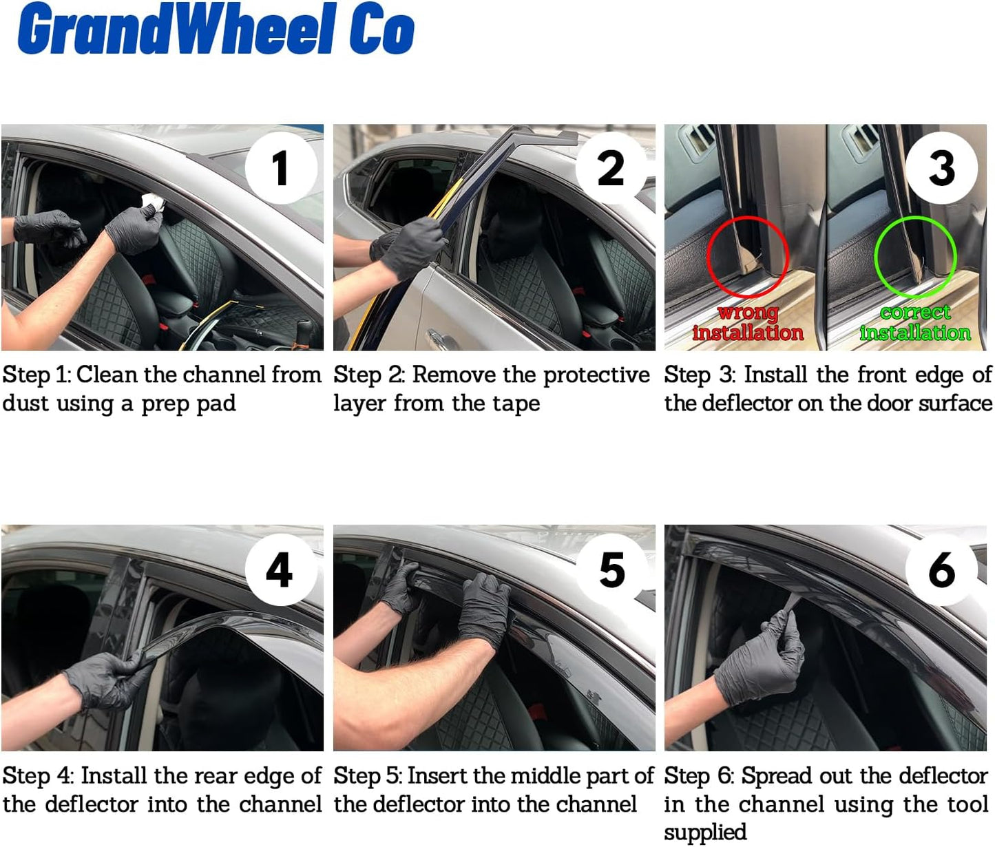 Window Deflectors Smoke Tinted In-Channel Side Window Vent Visor Deflectors Rain Guards Compatible with Buick Encore 2013-2022/Chevrolet (Chevy) Trax 2014-2022 - 4pcs. GW0187