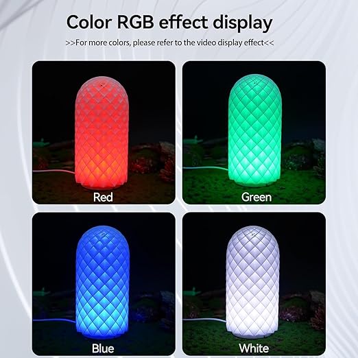 2PCS Remote Control RGB LED Lamp Kit 001 with Power Off Color Storage for Bambu Lab H2D/X1/P1P/A1 Includes Button Battery Makerworld 3D Printed DIY Hardware Model Spare Parts 5V USB Powered