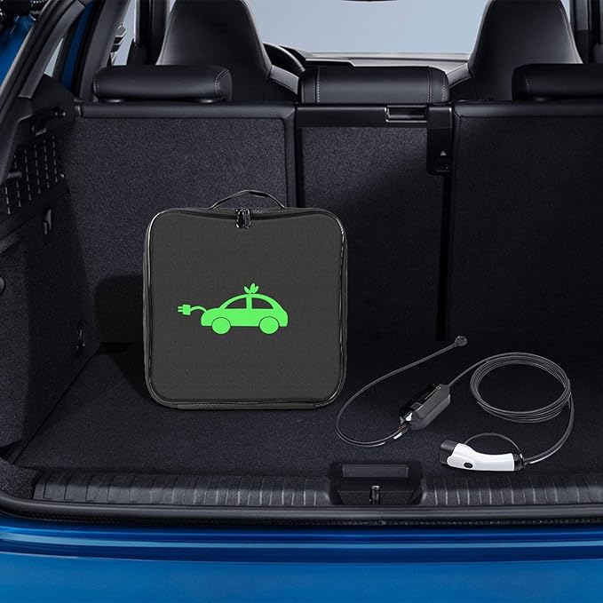 Waterproof EV Storage Bag, Cable Cover, Wear-resistant, Lightweight, EV Organizer for Electric Vehicle, Square Shape