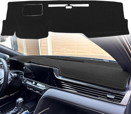 Dashboard Cover Dash Cover Mat Pad Custom Fit for Toyota Camry 2025 2026 w/Head Up Display (Black) J390