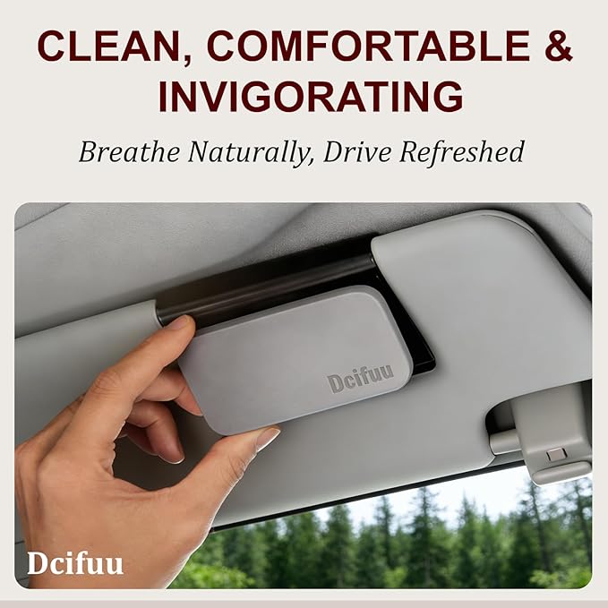 Car Air Freshener - Stone Air Freshener - Car Odor Eliminator - Long Lasting Scent - Car Scent - VISOR CLIP INCLUDED (Ocean)