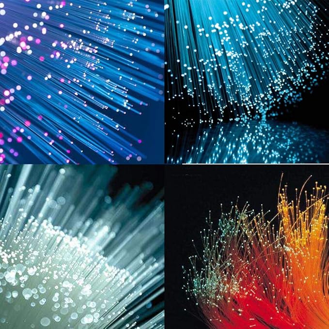 AZIMOM PMMA Plastic End Glow Fiber Optic Cable 0.75mm(0.03in) 100m(328ft)/Roll for Star Sky Ceiling All Kind Led Light Engine Driver Source