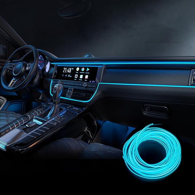 Car Interior Lights for Mercedes-Benz EQT EQV E420 V447 LED Car Interior Atmosphere Lamp Car Ambient Lighting Kits,Ice Blue