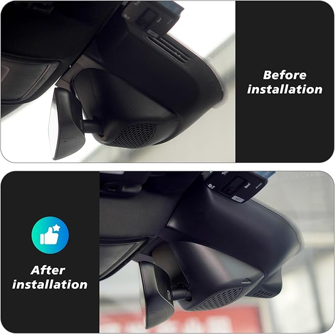 QHI 4K Dash Cam Fit Dodge RAM 1500(2019-2024), Hidden OEM Style, 4K Front & 1080P Rear Camera, 128GB EMMC, 24H Parking Mode, GPS & CPL, for Rebel Big Horn Laramie (S87D Front 4K and Rear 1080P)