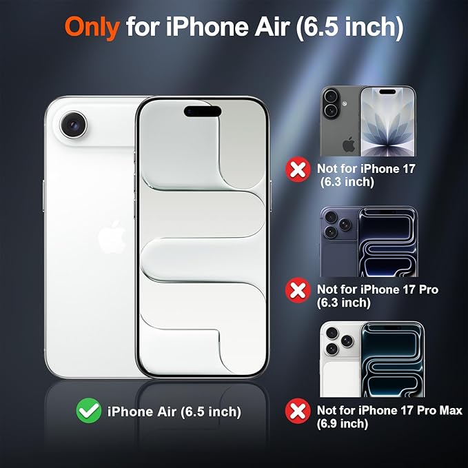 SUPFINE Magnetic for iPhone Air Case (Compatible with MagSafe)(Military Grade Drop Protection) Slim Translucent Matte Shockproof with Anti-Fingerprint Phone Cover for 17 Air,Brown