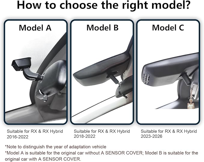 Front 4K & Rear 1080p Dash Cam Custom Custom for Lexus RX 2023 2024 2025 2026(Model C),RX 350 350h 450h 500h Premium Luxury F Sport etc,OEM Look,UHD 2160P Video,Parking Mode,WiFi & App,128GB Card