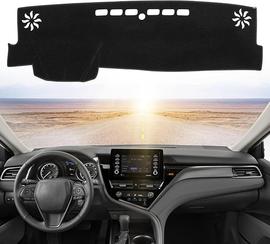 Dashboard Dash Cover Mat Carpet Compatible with 2018-2021 2022 2023 2024 Toyota Camry.