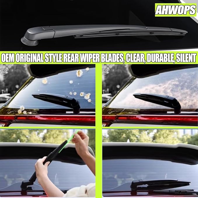3 Wiper Front and Rear Wiper Blades for Jeep Wrangler JL 2018-2024, OE Original Style (16″/16″ Front/12″ Rear) For My Car