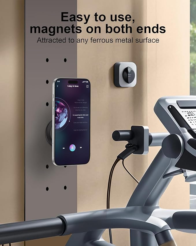 Magnetic Phone Grip for Magsafe, Foldable 360°Rotation Kickstand Mag Safe iPhone Stand, Dual-Sided Magnet Finger Loop Cellphone Ring-Style Holder for Apple 17/16/15/14/13/12 Series&MagSafe Car Mount