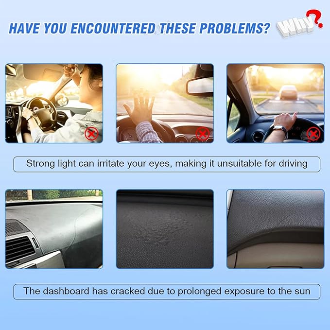 Fit for Hyundai Accent 2012-2017,Car Dashboard Cover,Non-Slip Dash Mat Dashboard Cover,Black Dash Cover Mat,Car Accessories