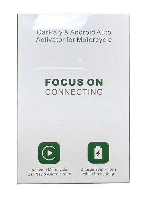 CarPlay Activator Cable for Motorcycle, CarPlay Headset Bypass Adapter for Motorcycle, Enable Mirroring on Harley/Indian/Goldwing Without Headset, USB-C to 8pin Support Charging, 50cm/Black