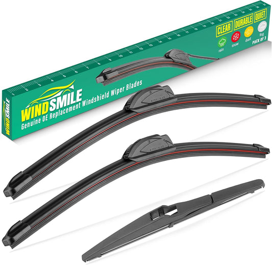 26" 16" 10" Windshield Wiper Blades Replacement for Toyota RAV4 2013 2014 2015 2016 2017 2018 Premium All Weather Front Rear Wipers Set - OEM Quality (Pack of 3)