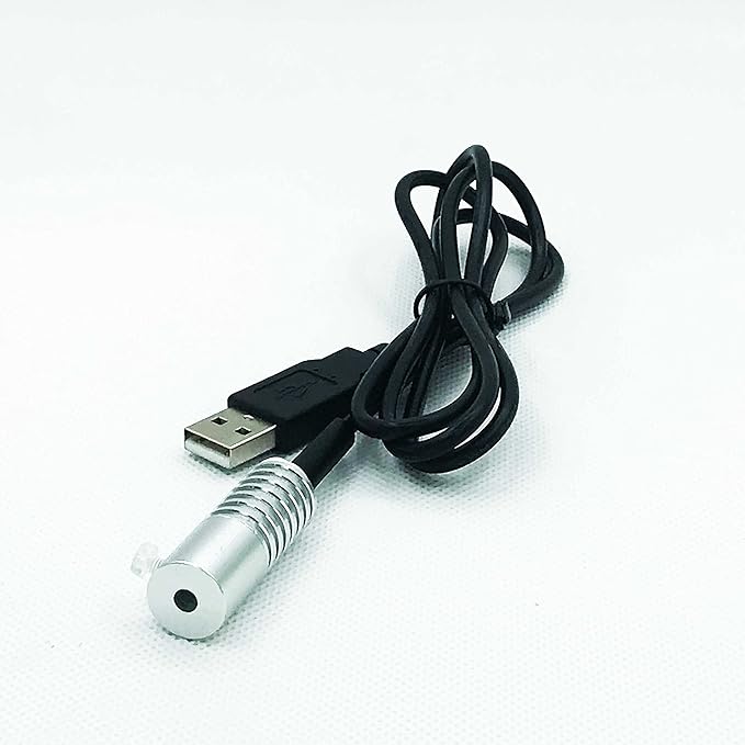 Side Glow Fiber Optic USB Light Source Illuminator Fiber lamp Light Source Guide Fiber LED Light Source 5V Fiber Small Light Source(Blue, 4mm)