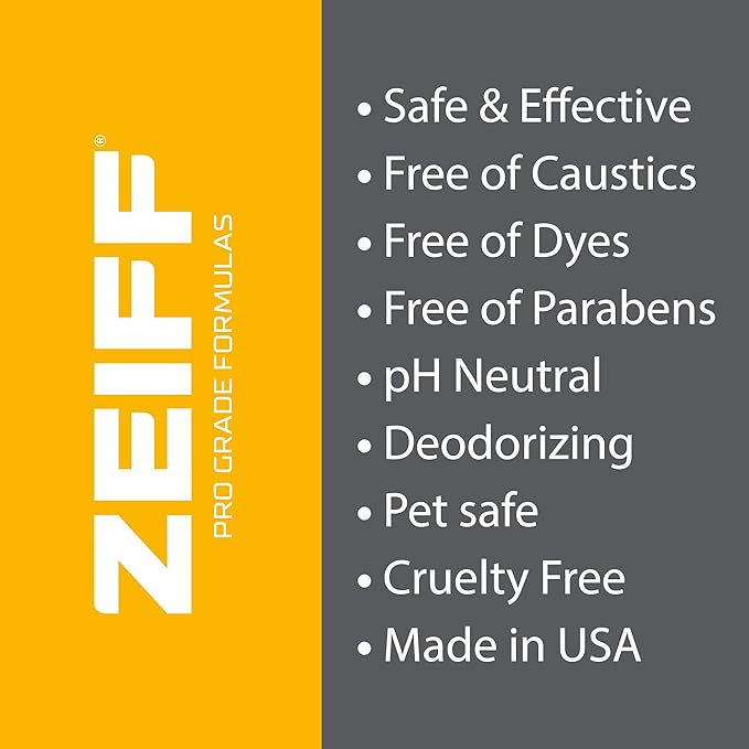 Zeiff Pro-Grade Multi-Purpose Probiotic Enzyme Cleaner - Powerful Cleaning & Odor Eliminating Formula For Professional & Home Surfaces - 1 Gallon - Fragrance Free, 2 Pack