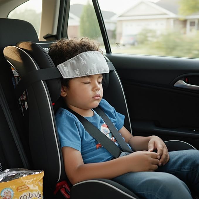 3 Pcs Baby Carseat Head Support,Car seat Straps Pillow Support Ban,Stroller Neck Relief Strap Headrest,Slumber Sling Sleep Positioner for Toddler Infants Child Children Kids(Clouds, Fish, Arrows)