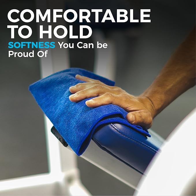 The Rag Company - All-Purpose Microfiber Terry Cleaning Towels - Commercial Grade, Highly Absorbent, Lint-Free, Streak-Free, Kitchens, Bathrooms, Offices, 300gsm, 14in x 14in, Green (12-Pack)