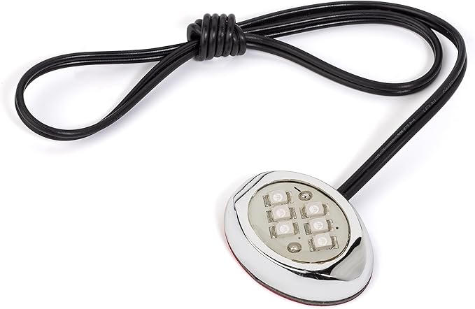 Oznium LED Modules (Round Chrome, Green LED)