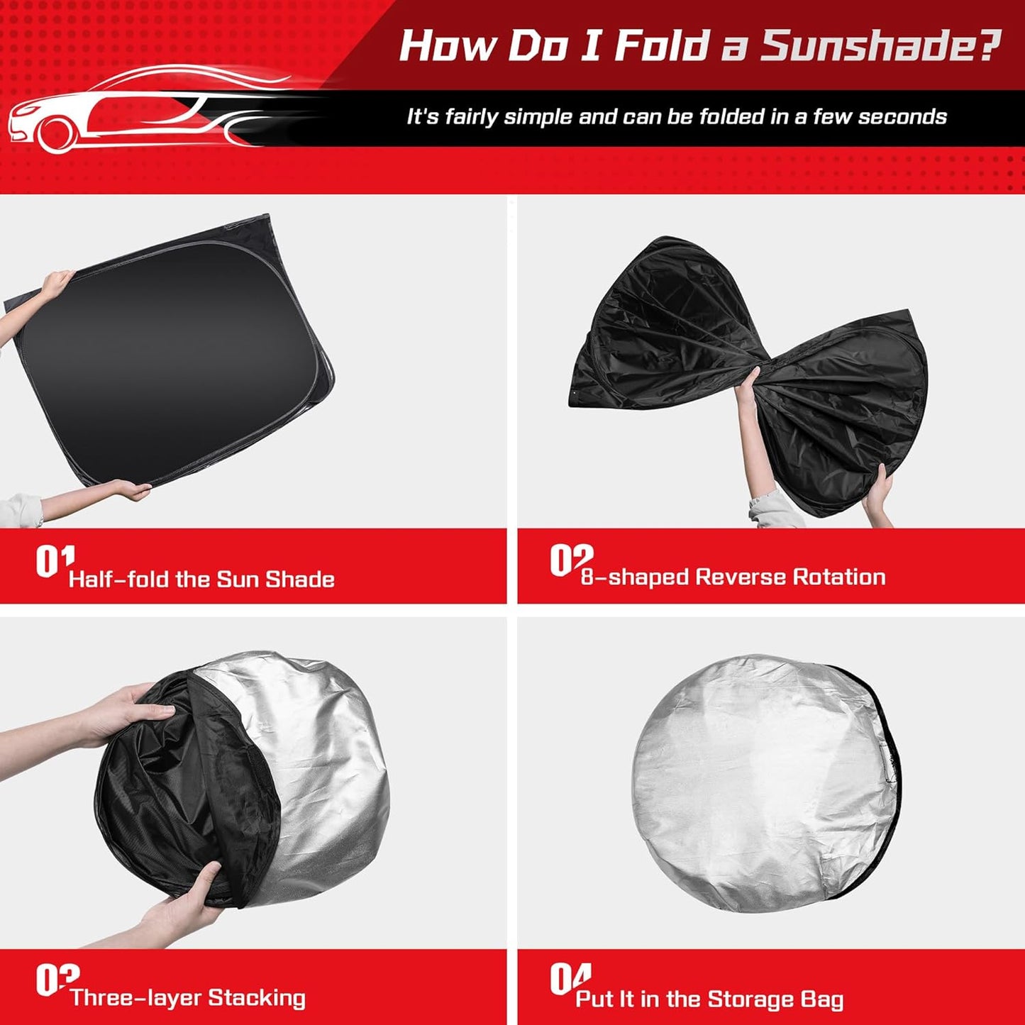 ARISMOTOR Windshield Sun Shade for Honda Odyssey (LX EX EX-L Touring Elite Minivan) 2018-2025 2026, Custom Fit Foldable Front Window Sunshade Sun Visor Protector, Block UV Rays Keep Your Car Cooler