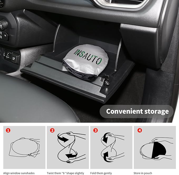 Windshield Sun Shade for Jeep Grand Cherokee SUV 2011-2026 Front Sunshade Car Sun Visor Cover Protector 210T Fold Shade Blocks UV Rays Car Accessories MP Keep Your Cars Interior Cool
