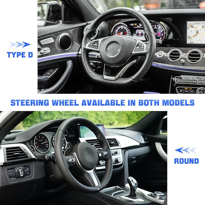 zipelo 14.5"-15" Car Steering Wheel Cover, Auto Interior Wheel Protector with Durable Soft Breathable Anti-Slip Linging Leather, Universal for Vehicles Trucks SUVs Accessories for Men Women (Coffee)