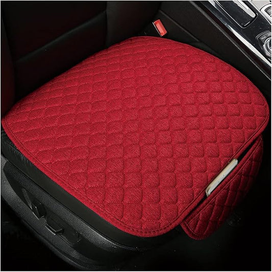 Moly Magnolia Car Seat Cover/Protector, Car Seat Cushion, Breathable, Comfort, Universal for Most Vehicles, Automotive Interior Seat Protector, Car Seat Cover for Men and Women (Red)