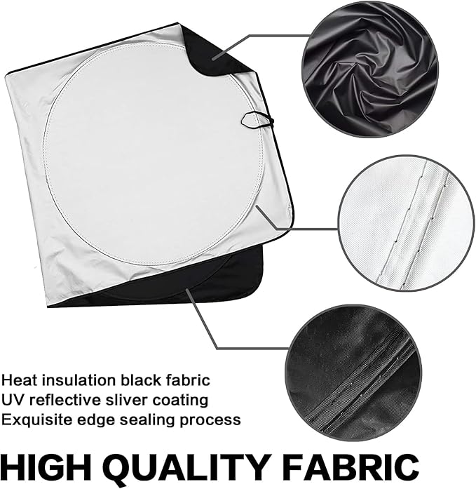 Funny Cat Windshield Sunshade for Car SUV Truck Foldable Uv Ray Reflector Front Window Sun Shade Visor Shield Cover -59" X 31"