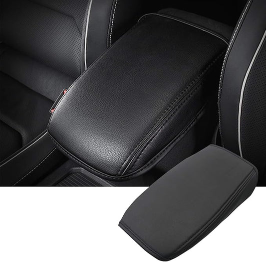 SKTU Auto Central Console Armrest Rest Pad Fit for 2018 2019 2020 Volkswage VW Ti-guan MK2 Seat Box Cover Protector Automotive Car Center Console Soft Cushion (Black Line)