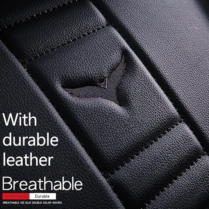 for Toyota RAV4 2008-2025 Car Seat Covers, Full Coverage Customized Seat Covers Premium Leather Waterproof Stain-Resistant Easy to Install (Front Set with Pillows, Black)
