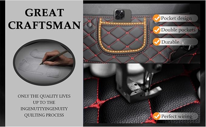 Yaruicar Custom Personalized Floor Mats for Cars Luxury Full Coverage All Car Floor Mats Anti-Slip Leather Car Mat Set Trucks & SUVs Trucks Automotive Floor Mats Liners (Purple)