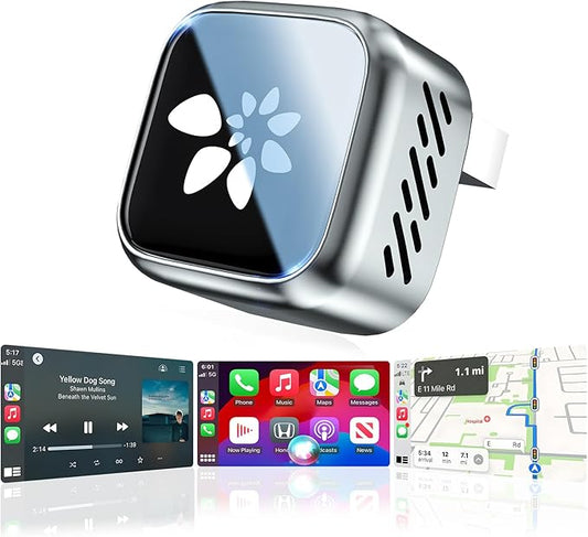 2026 Upgraded Wireless CarPlay Adapter, 2-in-1 Mini CarPlay Adapter for iPhone & Android, 3 Second Auto Stable Connection with Zero Latency, Plug & Play for 2016+ Cars with USB-A/USB-C Ports