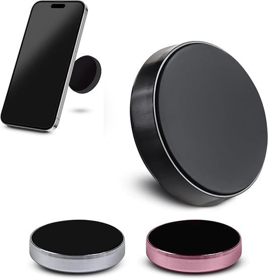 TRUE LINE Automotive Magnetic Phone Mount for Car - Car Phone Holder with Silicone Pad (Black)