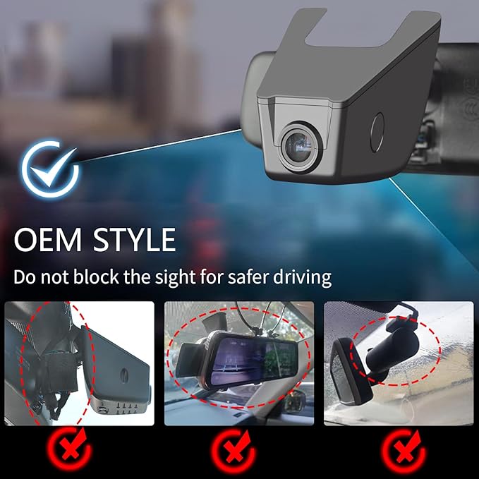 Mangoal Front 4K & Rear 1080P Dash Cam Custom fit for Subaru Crosstrek 2018 2019 2020 2021 2022 2023 (Model A),Base Limited Premium Sport etc,Integrated OEM Look,UHD 2160P Video, App & WiFi,128GB Card