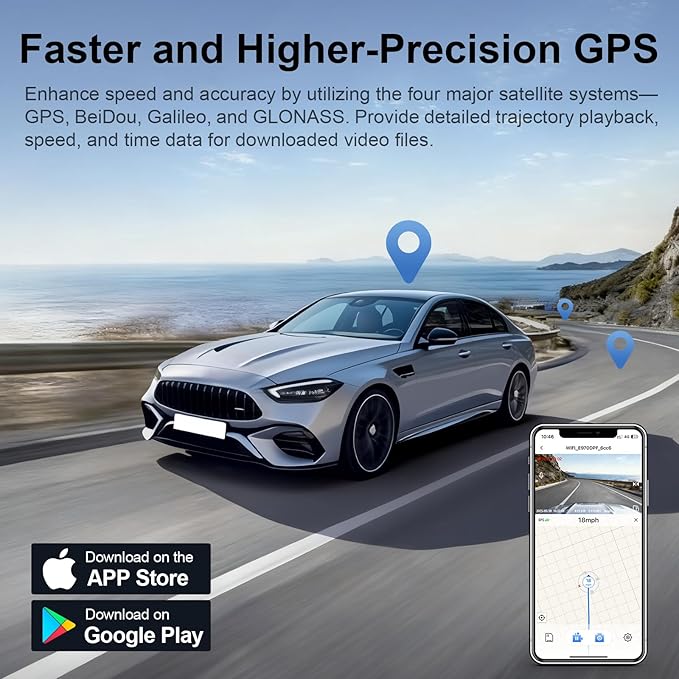 Mangoal 4K Dash Cam Custom fit for Volkswagen Tiguan 2018-2024 Gen2 AD/BW (Model B Black), Integrated OEM Look, UHD 2160P Video, App & WiFi, Loop Recording, Easy to Install, GPS, 64GB Card
